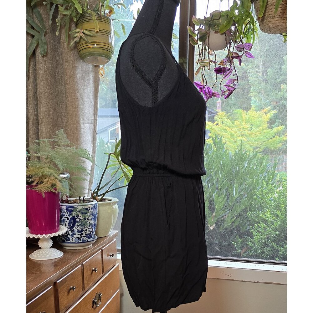 Old Navy Black Tencel Shorts Romper S - Picture 3 of 4